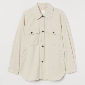 H&M Beige Twill Shacket